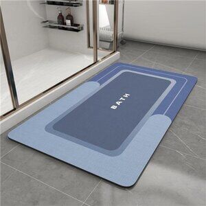 New Bath Mat-Bath Mat Rug Non Slip Super Absorbent Stain Resistant Quick
